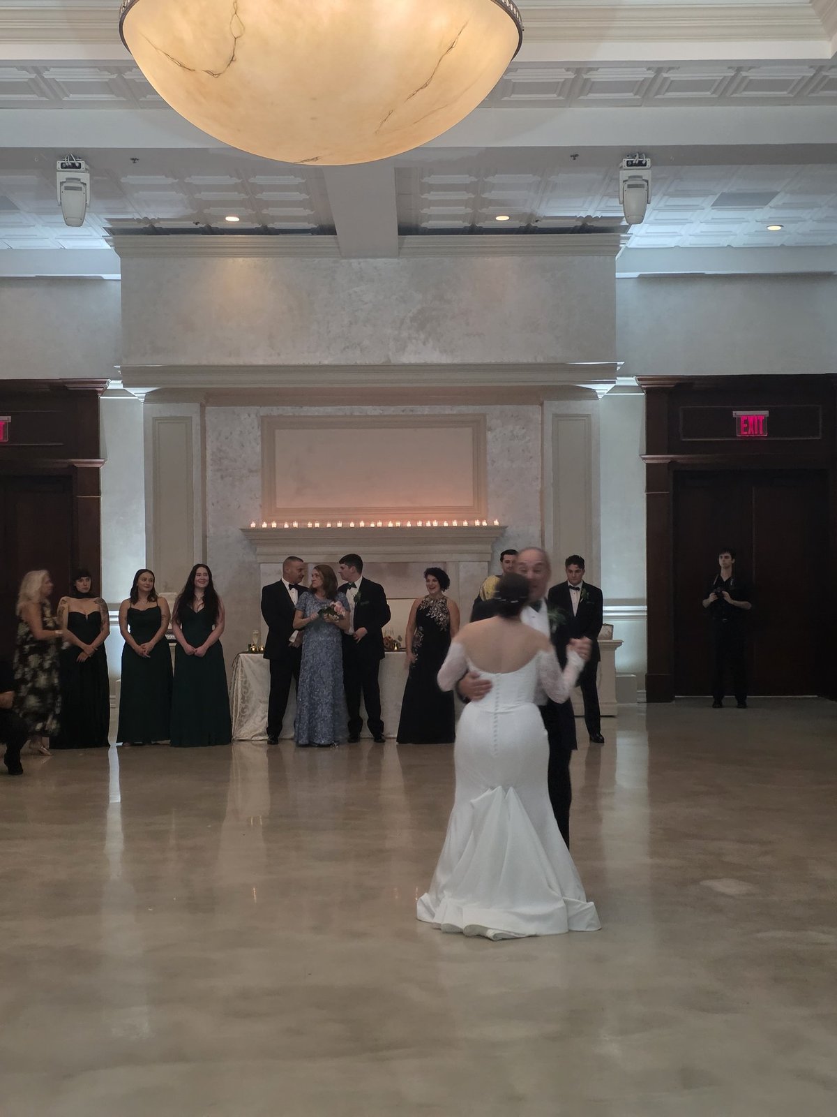 Elana and Nick's first dance at South Gate Manor